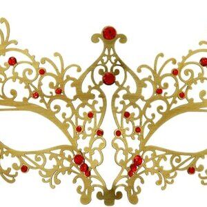 Laser Cut Metal Women's Masquerade Mask